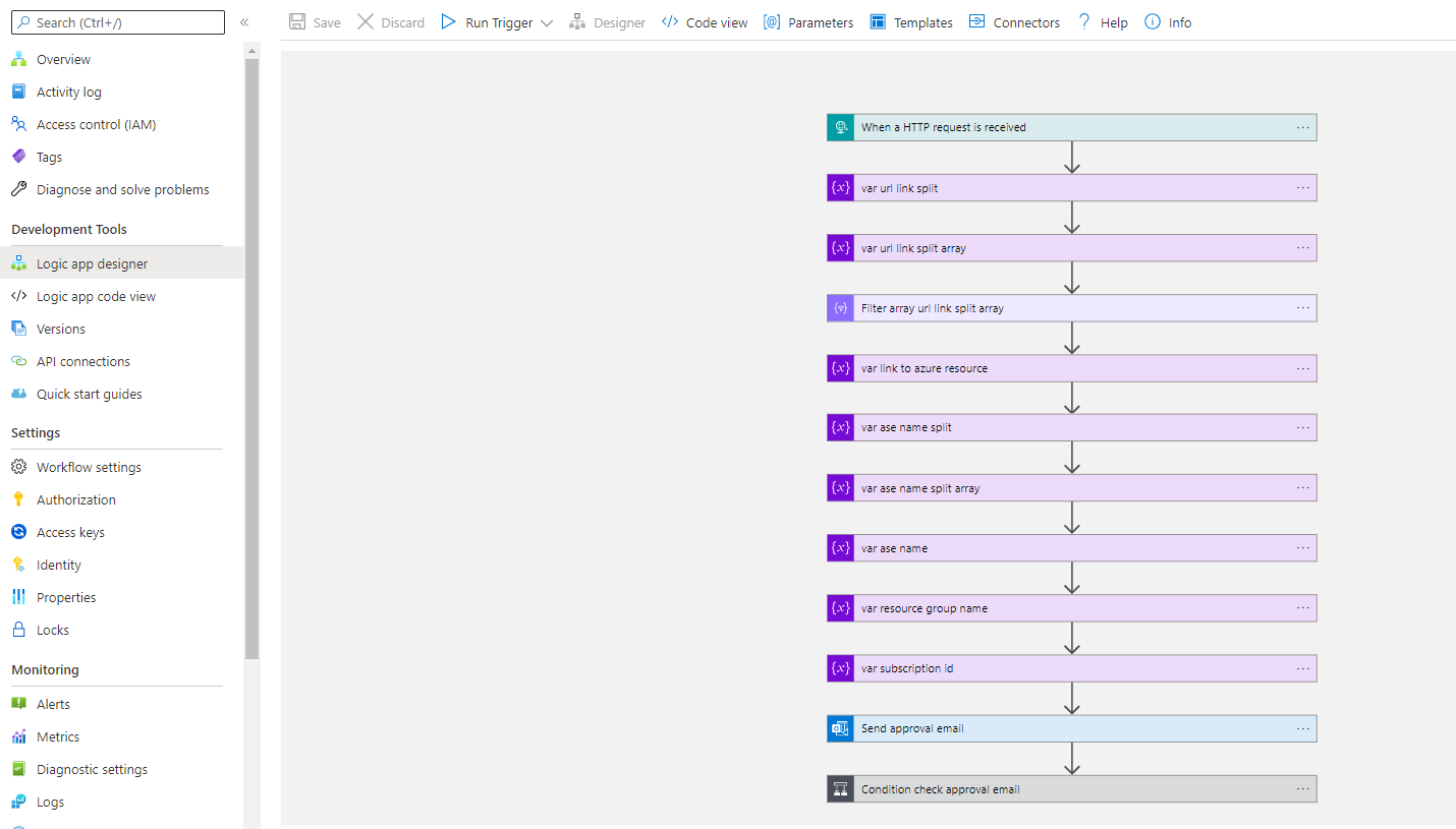 Logic App Designer